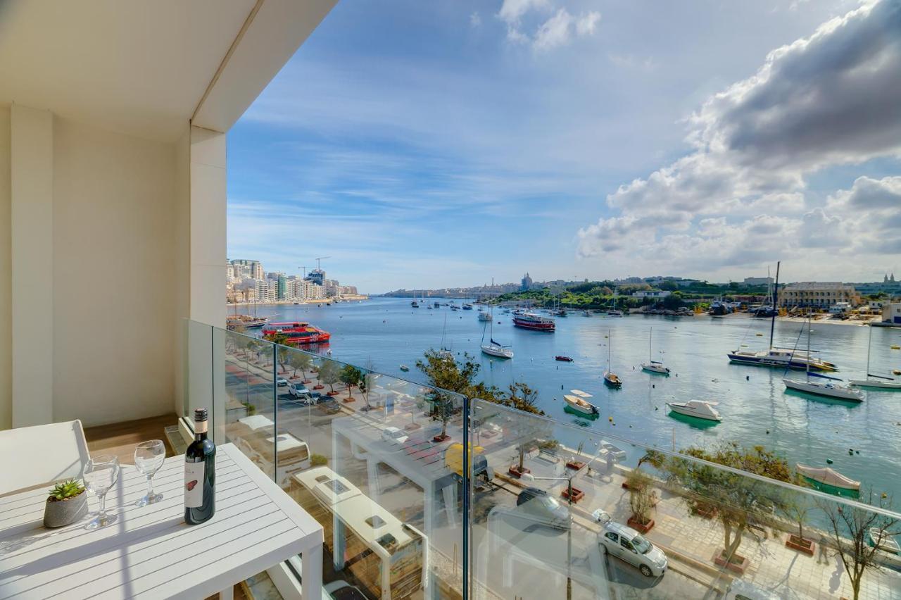 Superlative Apartment With Valletta And Harbour Views Sliema Exterior foto
